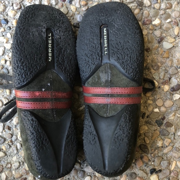 MERRELL Duet Sport Yew Green Suede Lace Up Sneaker - Picture 2 of 5